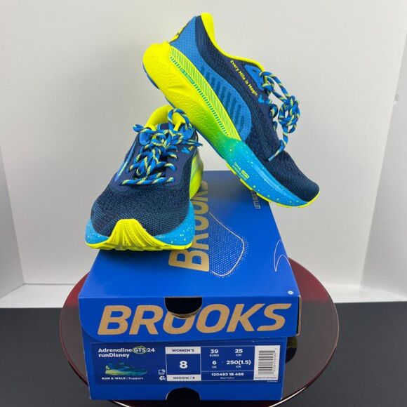 Brooks Shoes - Brooks Adrenaline GTS 24 runDisney Mickey Mouse Women’s Size 8 NIB 1204931B486